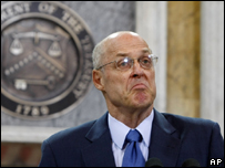 O secretário do Tesouro americano, Henry Paulson