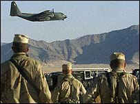 هواپيمای جنگی آمريکا در افغانستان