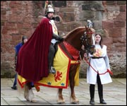 A Scribes Tale at Arbroath Abbey. Robert the Bruce arrives