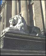 A lion at Leeds Town Hall
