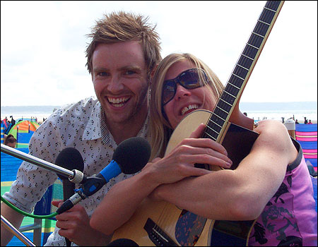 Kev Hutchings and Amy Newton