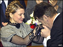 Iulia Timoşenko şi Victor Iuşcenko 