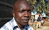 Mohamed, an organic farmer in Kibera, Nairobi