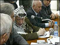 Yasser Arafat aceitou a renúncia do premiê Abbas