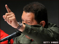 O presidente da Venezuela, Hugo Chávez