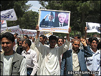 تظاهرات حمایت از دکتر اسپنتا در هرات