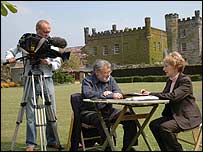 Phillipa Gregory and Roger Dalladay.