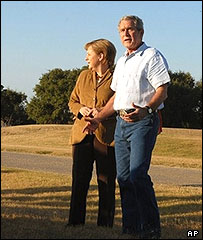Bush ve Merkel