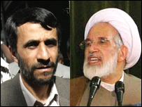 مهدی کروبی و محمود احمدی نژاد دو چهره شگفتی ساز اين دور انتخابات شده اند