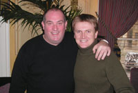 Aled Jones gyda Ieuan Rhys