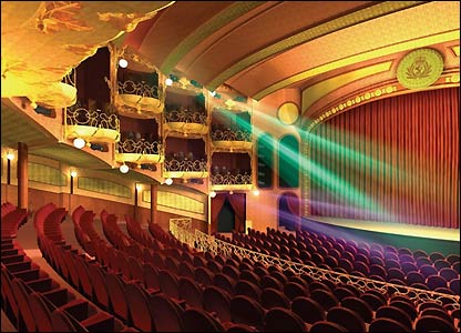 维多利亚女王号三层楼高的剧院