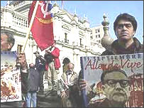 Protesto de chilenos