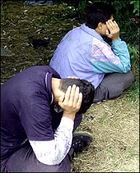 پناهجویان، در انتظار ورود به بریتانیا (عکس از آرشیو)