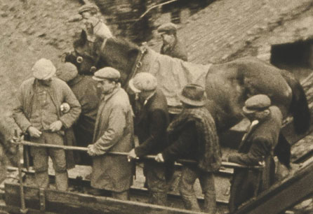 Still taken from Y Chwarelwr. Photo courtesy of National Screen and Sound Archive of Wales - Archif Genedlaethol Sgrin a Sain Cymru