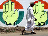 Indické volební plakáty