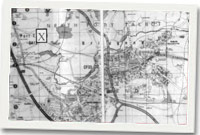 Map o'r ardal. X yw lleoliad Pwll glo Newlands