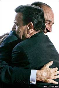 Jacques Chirac e Gerard Schroeder