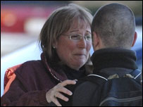 بستگان یکی از قربانیان