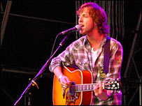 James Morrison onstage at Summer Sundae