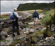 Walkers on the Ayr Coastal path