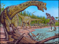 Ilustração do dinossauro