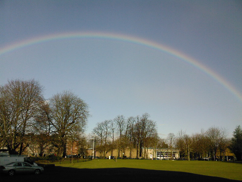 Rainbow over Wrexham