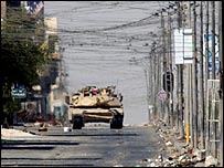 Irak'taki bir ABD tankı