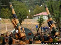 نیروهای ترکیه در مرز عراق