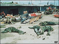 ارتش عراق شهر حلبچه را که توسط نيروهای ايرانی اشغال شده بود، هدف حمله شيميايی قرار داد