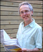 John Billingsley looks at his map