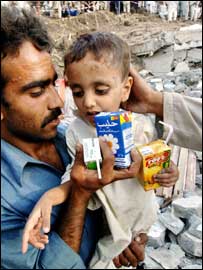 بالاکوٹ میں معجزاتی طور پر بچ جانے والا ایک بچہ