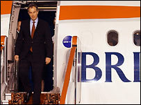 Tony Blair přijel do Moskvy