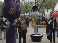 Tulipas gigantes em Istambul