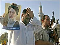 Iráčané truchlí na Hakímově pohřbu