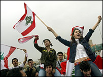 تظاهرات ضد سوريه در لبنان