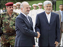 ابراهيم جعفری (چپ) و محمدرضا عارف