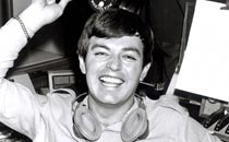 Tony Blackburn in 1967 on the opening day of Radio 1