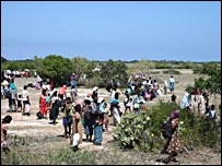 विस्थापित लोग