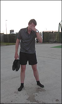 That's water, not anything more sinister!