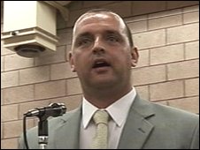 Stuart Drummond being elected as mayor for the third time