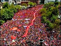 İstanbul'daki gösteriden