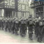The Home Guard marching in Congleton