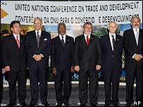 líderes na reunião da Unctad em São Paulo