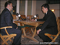 دیوید میلیبند و داوود قاریزاده در کابل