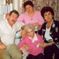 Sean on the left, mum Sarah and sisters Anne and Peggy