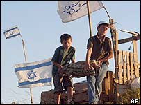 İsrailli yerleşimci çocuklar