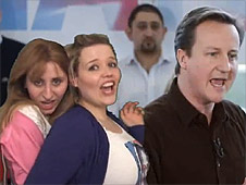 Screengrab of Cameron girls video