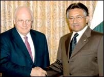 مشرف اور ڈک چینی