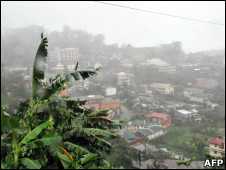 Tempestade atinge cidade de Benguet, norte de Manila (Foto: AFP)