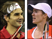 फ़ेडरर और हेना हार्डिन